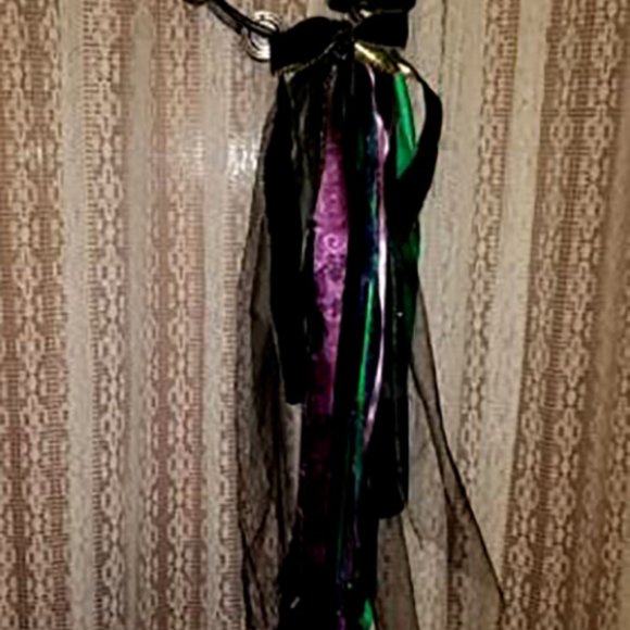 Stevie Nicks Inspired Moon Tambourine with Beads - Picture 16 of 16